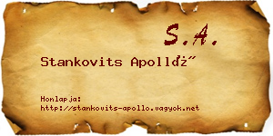 Stankovits Apolló névjegykártya
